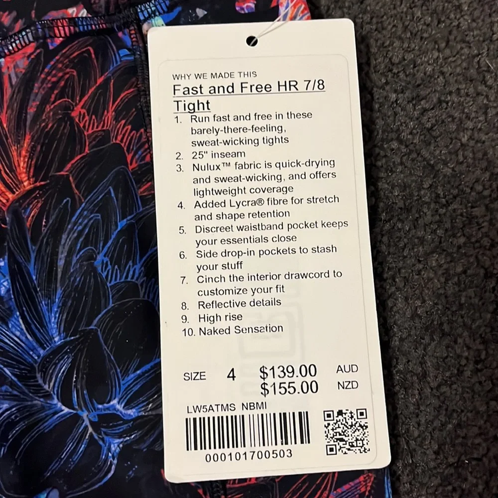 Lulu lemon Fast & Free running tights - Picture 3 of 3